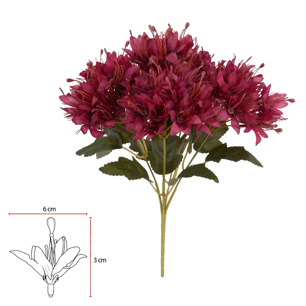 Buque Lirio Mini X18 32cm Berinjela 42989016 Flor Arte