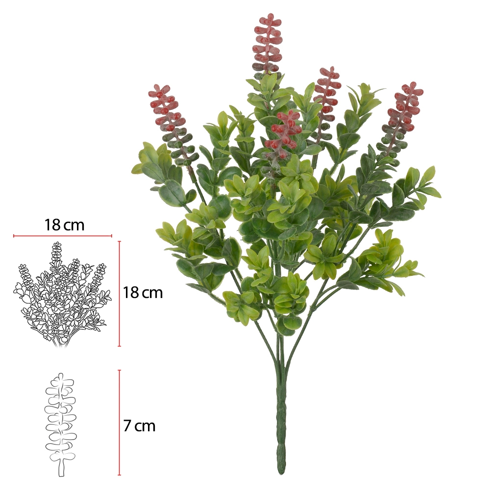 F Berry Powerd Plt Verm Verde X5 34cm 43480001 Flor Arte