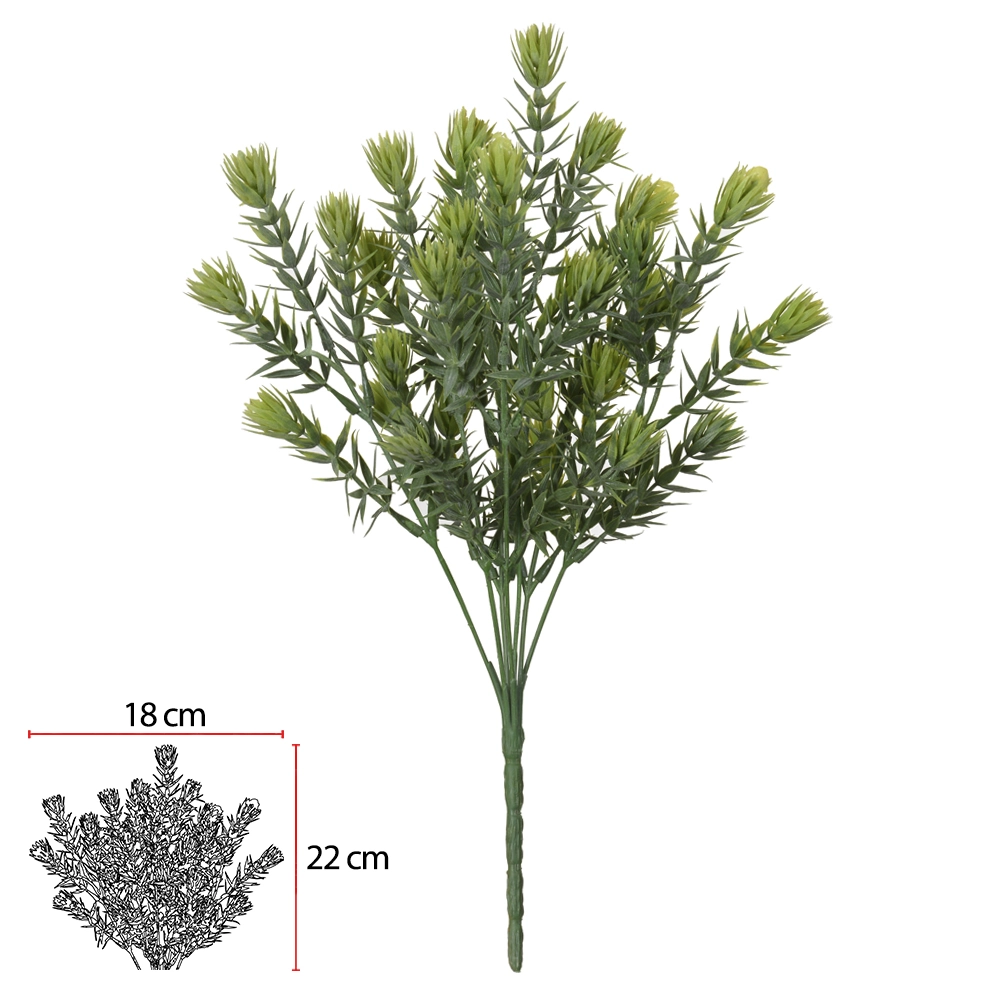 F Grass Print Plt Verde X35 34cm 43482002 Flor Arte