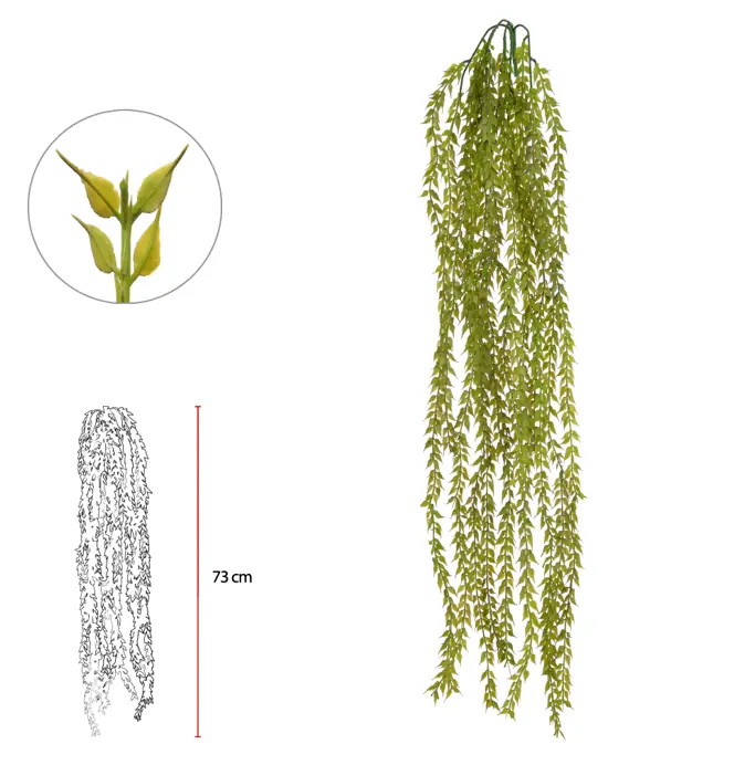 F Grass Print Plt X15 90cm Verde 43483001 Flor Arte