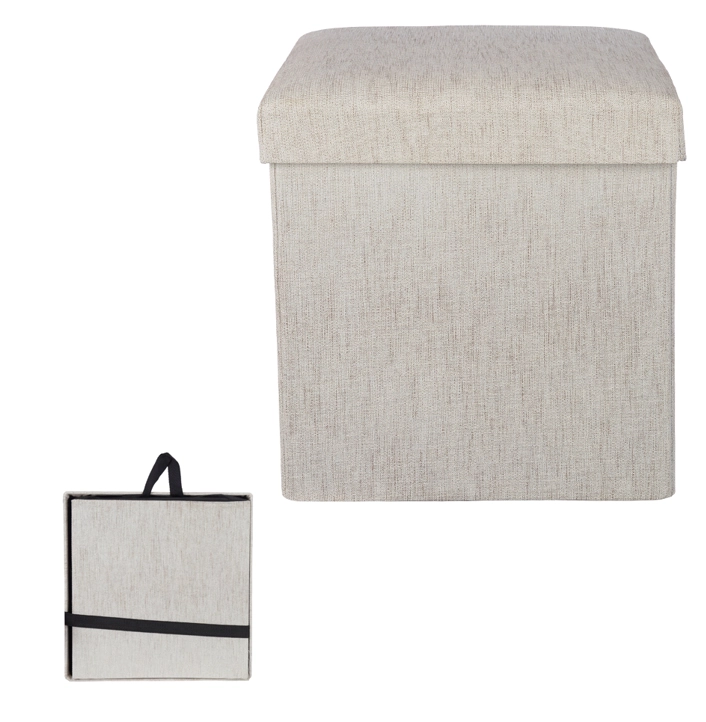 Organizador Bau Desmontavel Linho Bege 38x38cm 99934 Dea
