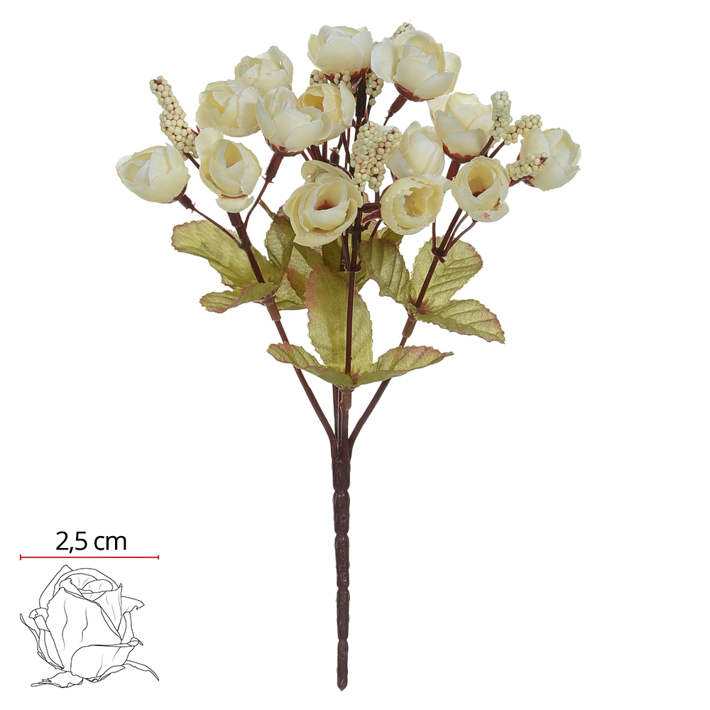 Boque Rosa Mini X15 Creme Outono 23cm 16