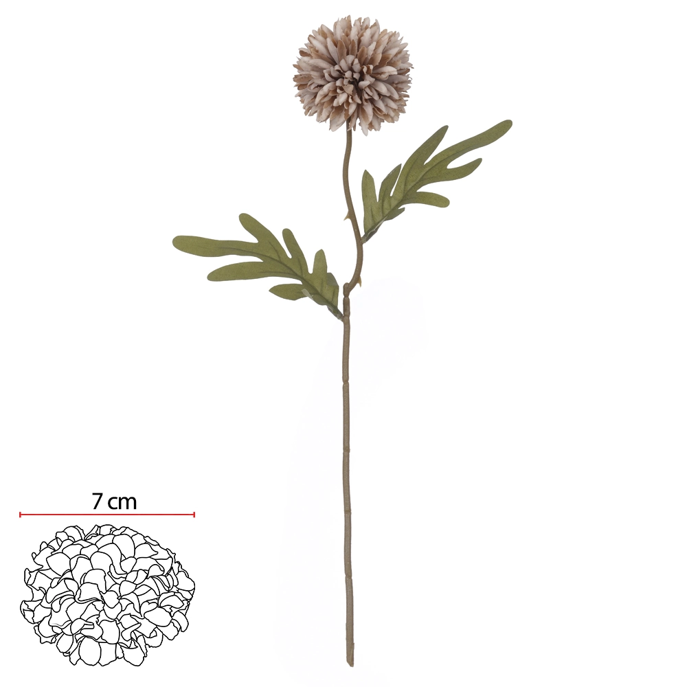 H Crisantemo 37cm Verde Oliva Outono 43523003 Flor Arte