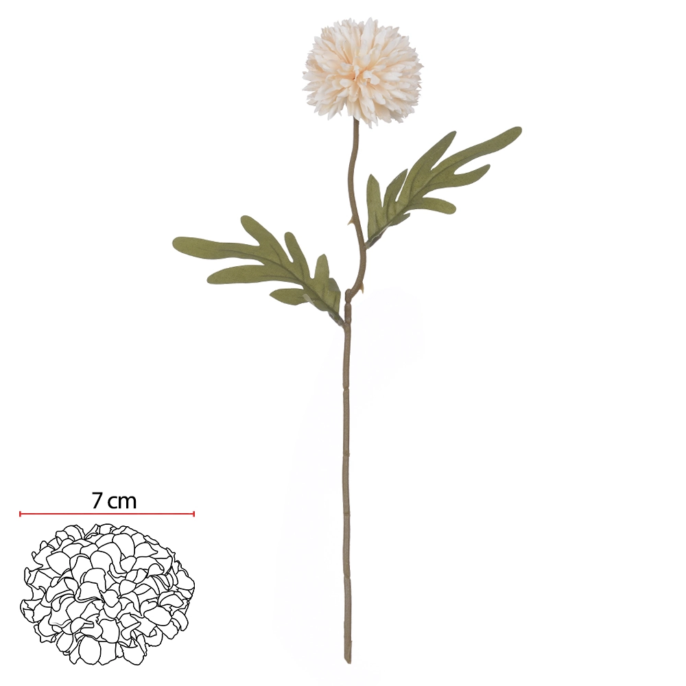 H Crisantemo 37cm Branco 43523009 Flor Arte