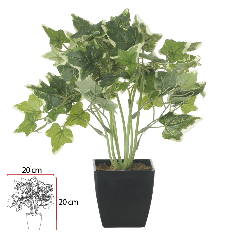 F Hera Pote Verde Branco X50 22cm 43559001 Flor Arte
