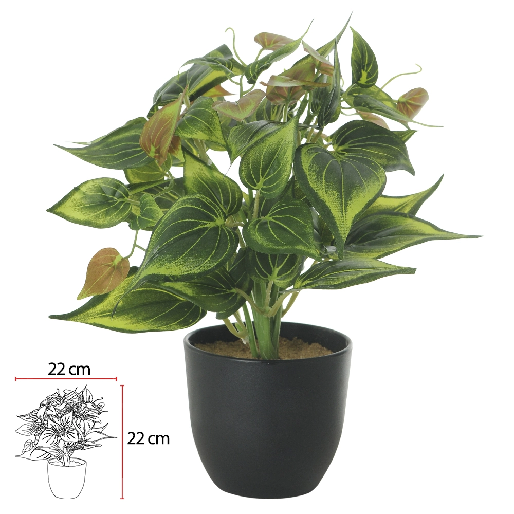 Folhagem Folha 27cm Pote X60 Flor Arte Pc0001pc