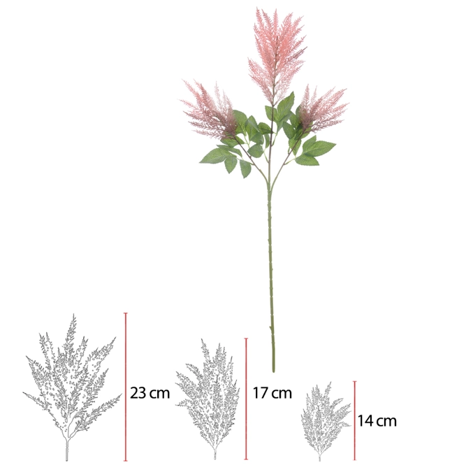 C Astilbe Print X51 98cm Palha 43569001 Flor Arte