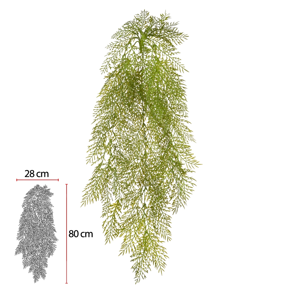 Folhagem Grass Pendurar Print Plastico X93 Verde Oliva 87cm 43580003 Dea