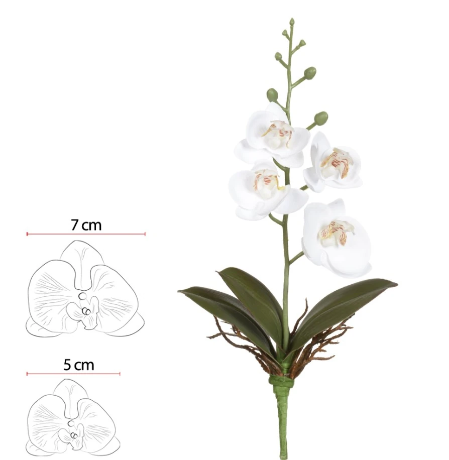 H.orquidea Phalaenopsis Real Toque C/folh