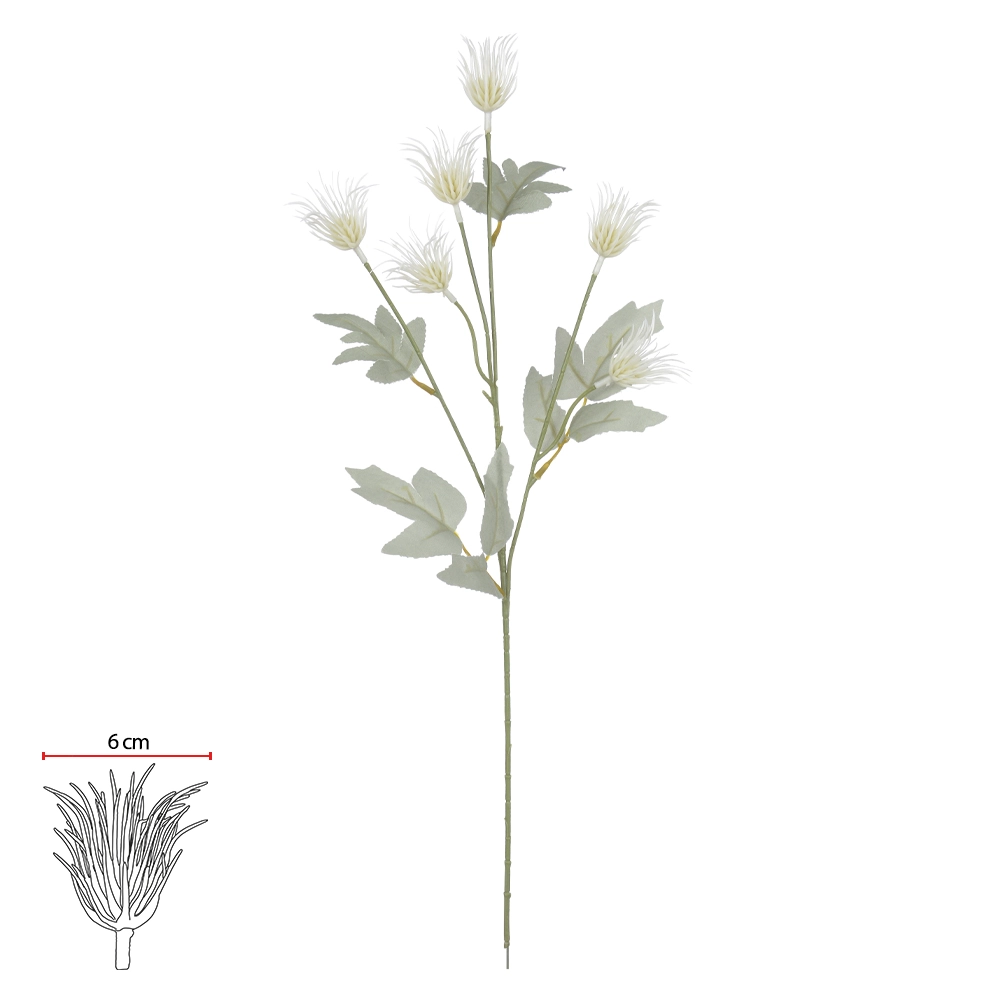 C Sementes Reino Plt X6 61cm Off White 43595001 Flor Arte