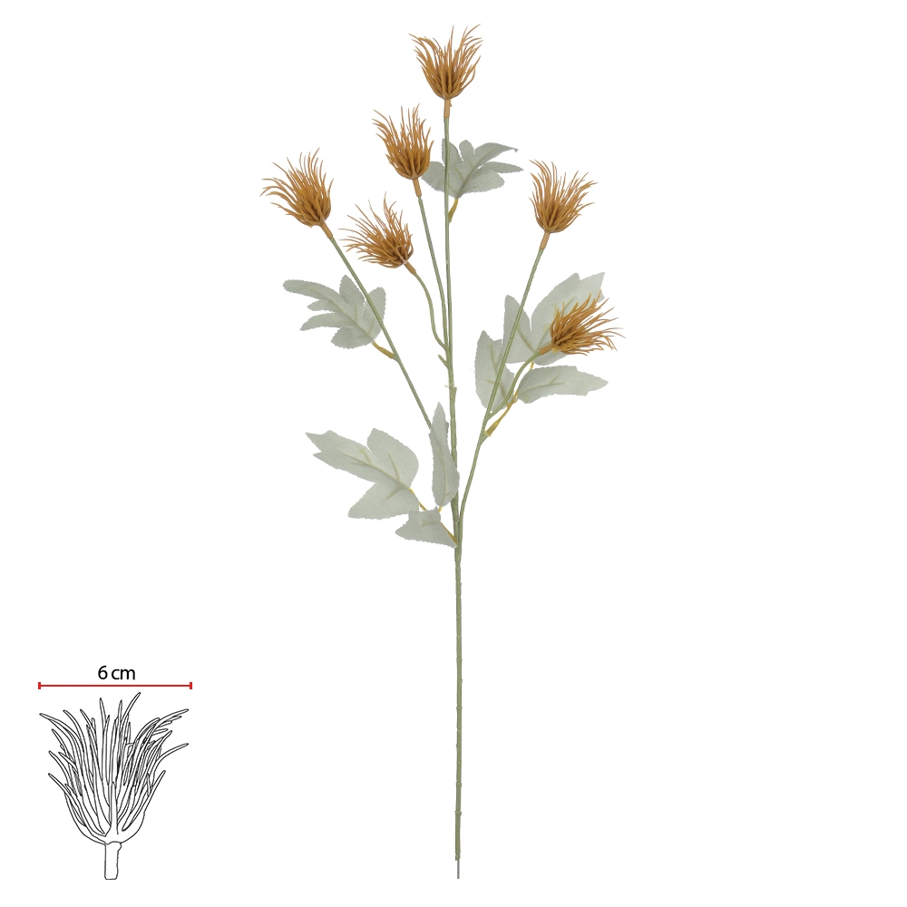C Sementes Reino Plt X6 61cm Palha 43595004 Flor Arte