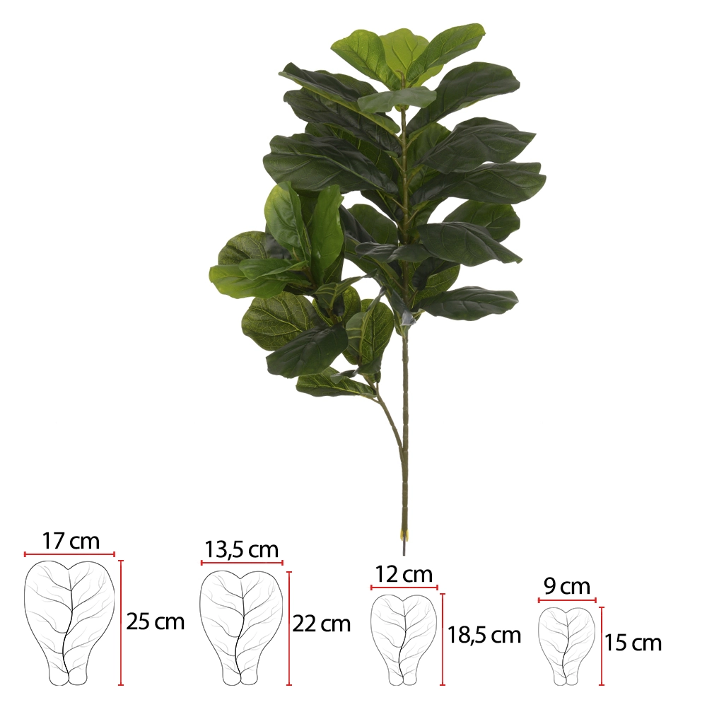 Arranjo Ficus Lyrata X34 Vd 95cm 43633001 Flor Arte