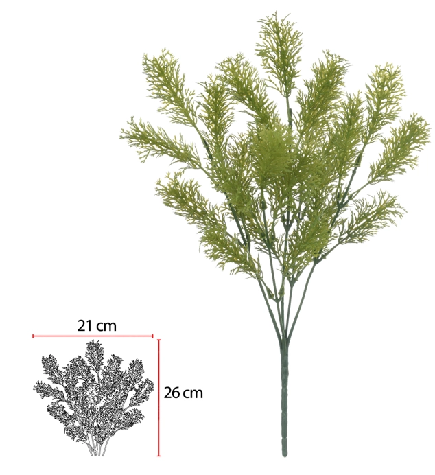 F Grass Print Plt X25 35cm Verde 43645001 Flor Arte