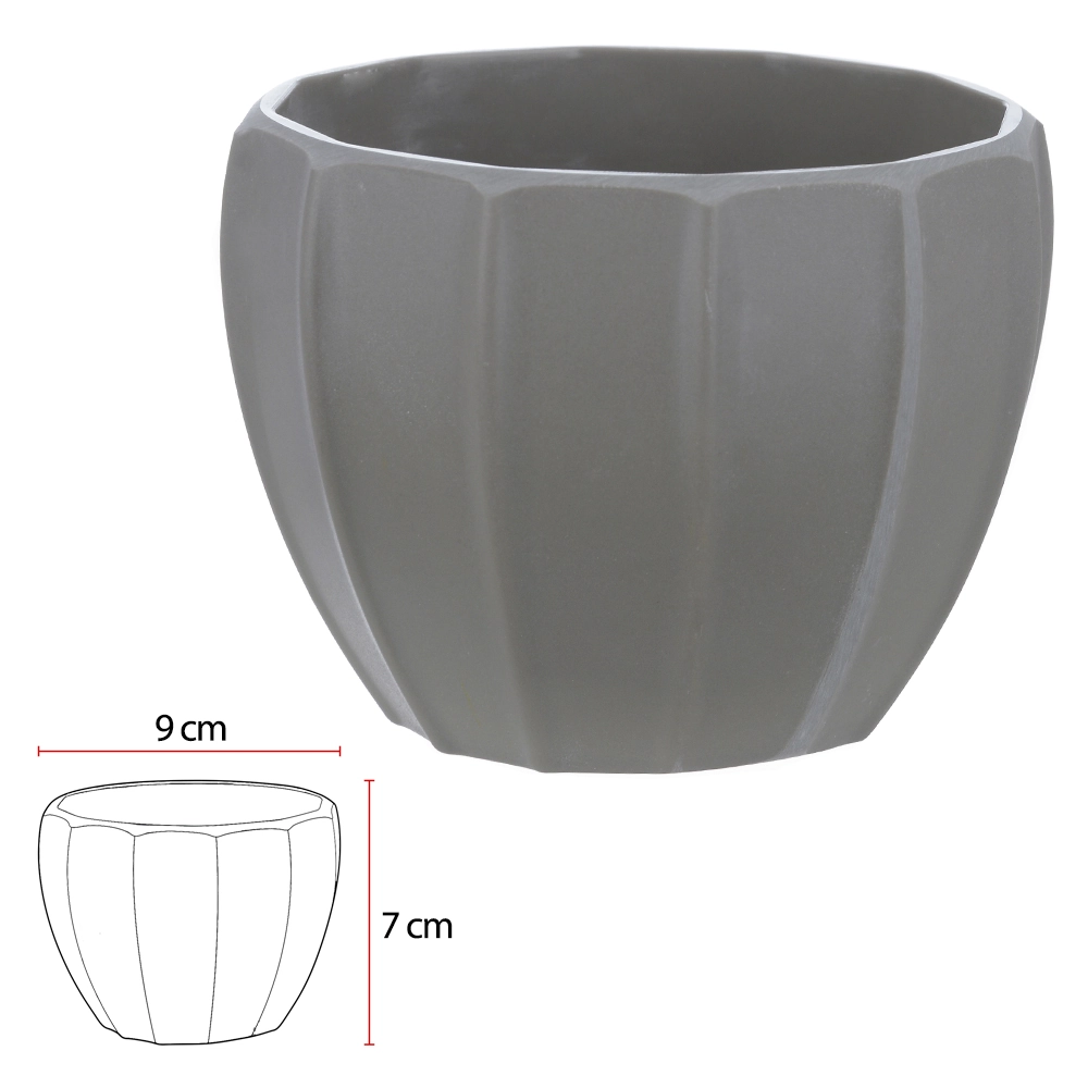Vaso Melamina Fendi Fosco 7cm 43795002 Dea