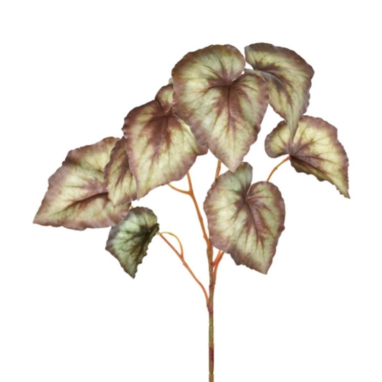 Arranjo Begonia Real Toque X4 Verde Purpura 68cm 43908001 Dea