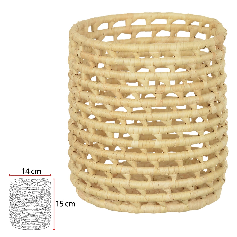 Vaso Palha Natural 15x14cm 62925 Dea