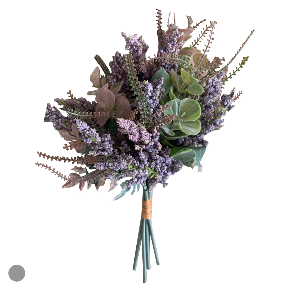 Buque Gypso Ramalhete Fita X7 Purpura 31cm 43941003 Dea