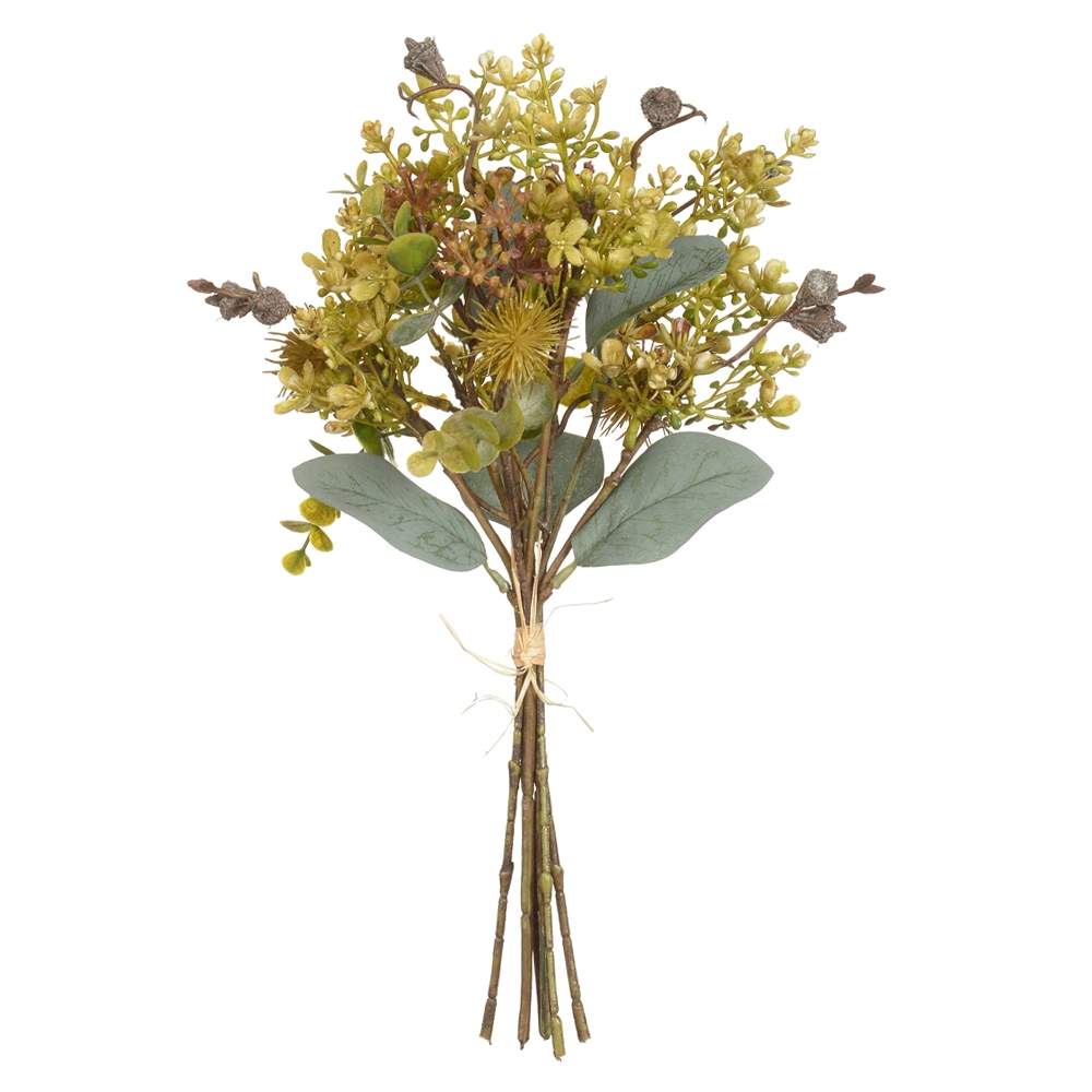 Buque Mamona Ramalhete Misto Fita X6 Verde 36cm 43944005 Dea