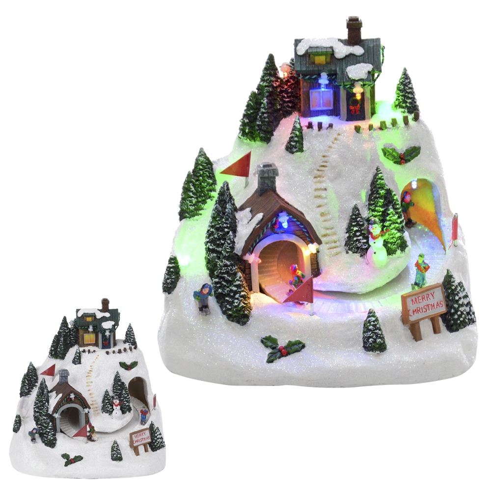 Enfeite Natal Resina Parque Colorido 20.5x17x19cm 43971001 Dea