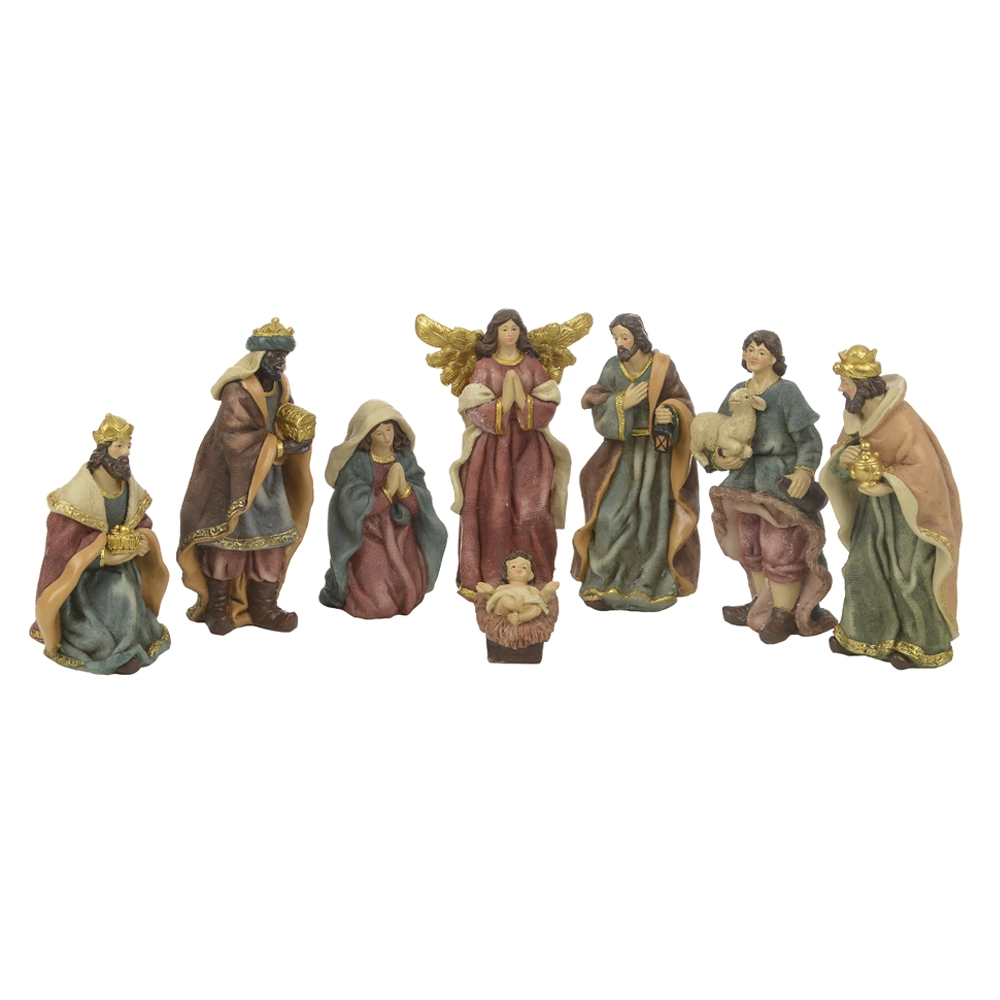 Presepio Resina 8 Figuras Colorido 15.5cm 44072001 Dea