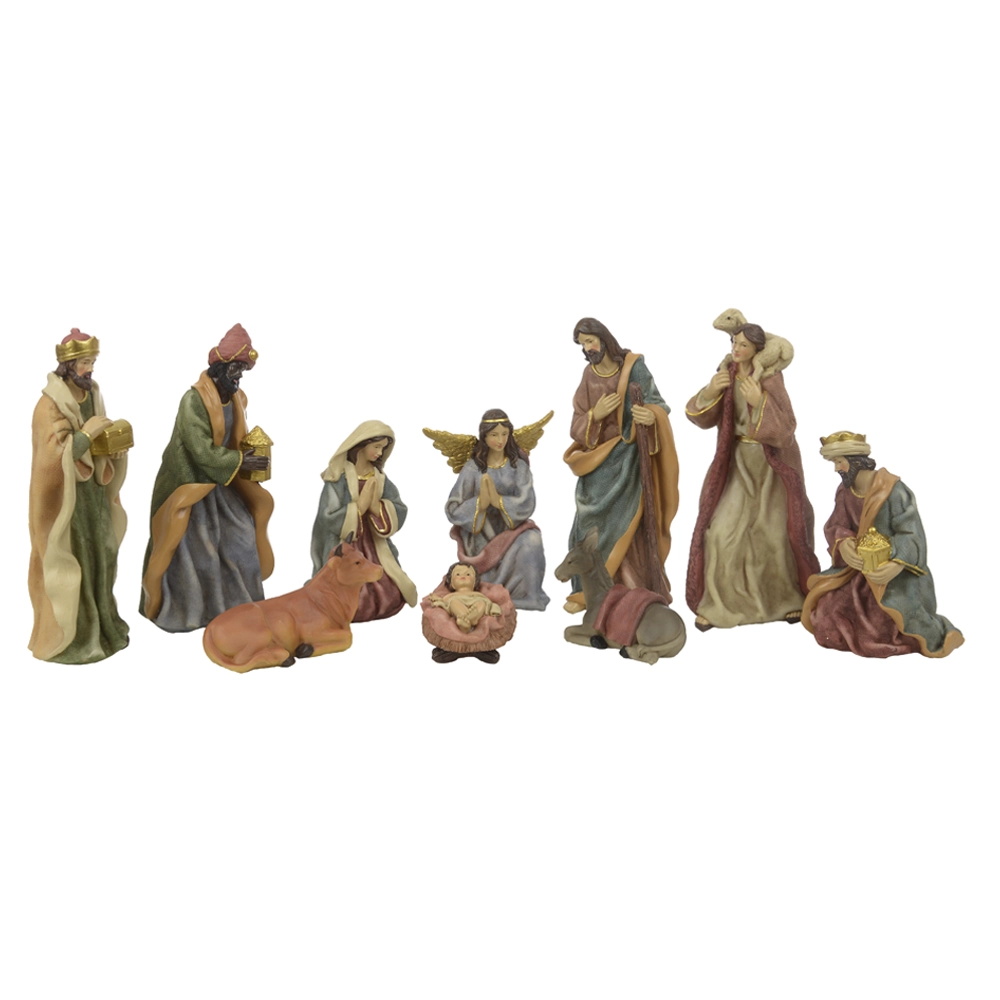 Presepio Resina 10 Figuras Colorido 25cm 44073001 Dea