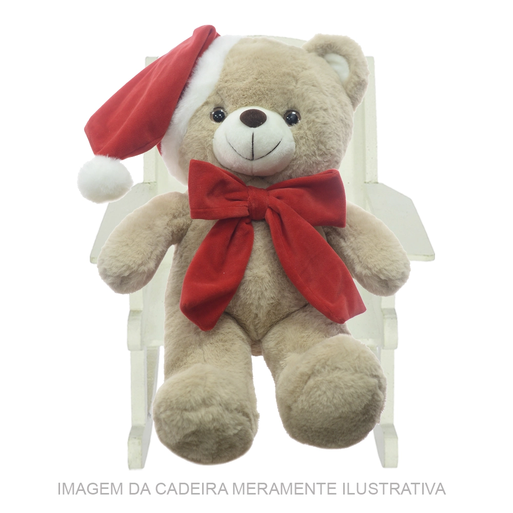 Enfeite Urso Natal Vermelho 40cm 44087001 Dea