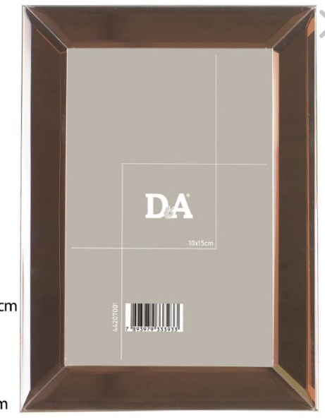 Porta Retrato Mdf Fto 10x15cm Rose 18 24