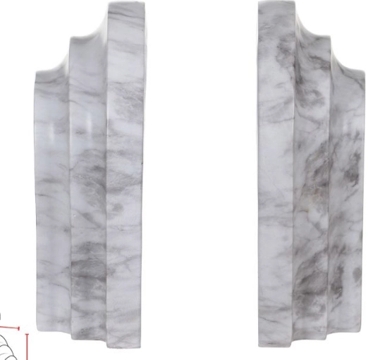 Aparador Livros Poliresina Branco 20.5x16x14cm 44320001 Dea