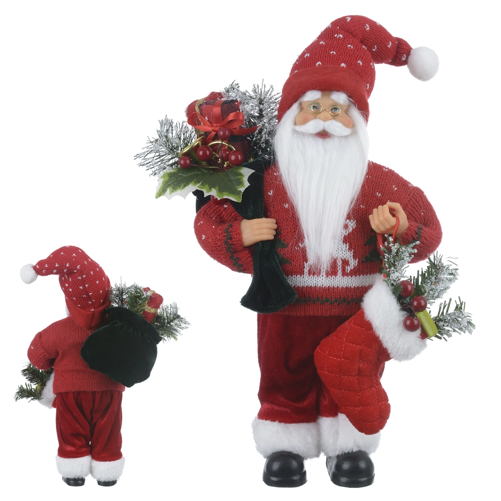 Papai Noel Natal Pe Vermelho 30cm 44356001 Dea