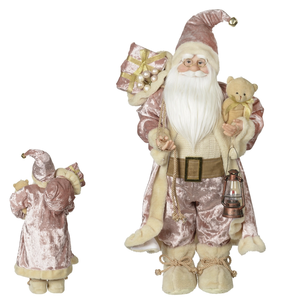 Papai Noel Natal Pe Rose 60cm 44601001 Dea