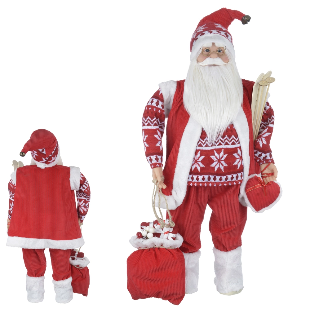Papai Noel Pe Vermelho Branco 60cm 44606001 Dea
