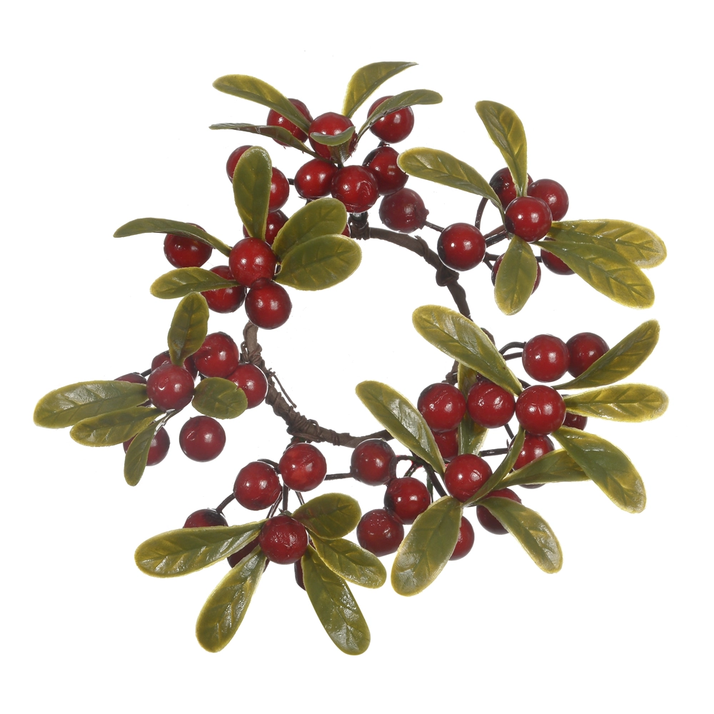 Porta Vela Berry Vermelho 18cm 44716002 Dea