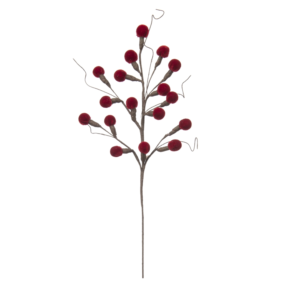 C.bolinha Aveludado Vermelho 45cm 44729001 Dea