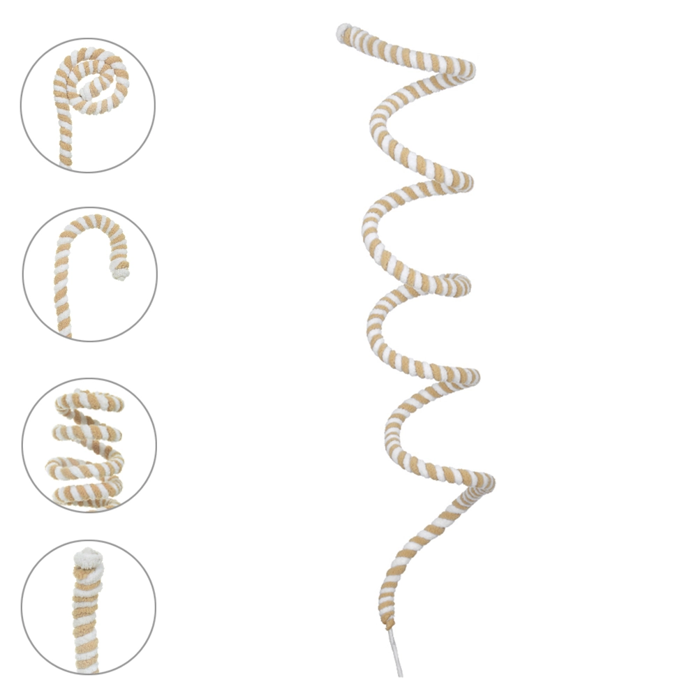 Complemento Candy Espiral Dourado Branco 1.28m 44863002 Dea