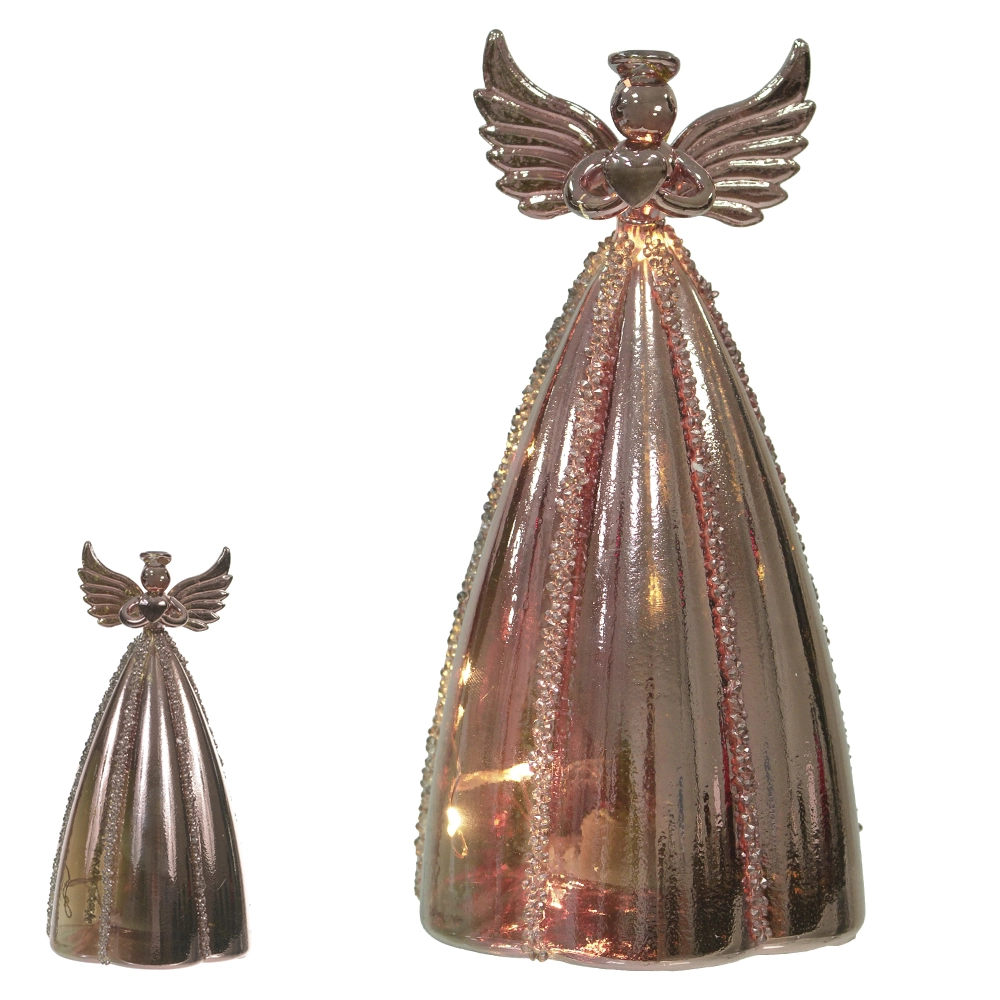 Enfeite Natal Anjo Led Cobre 9.5x19cm 44948001 Dea