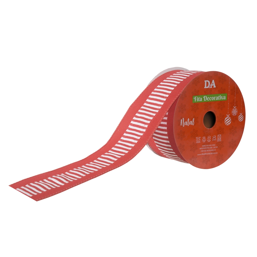 Fita Aramada Veludo Costura Borda Vm Bco 6.3cmx9.14m 78083004 Dea