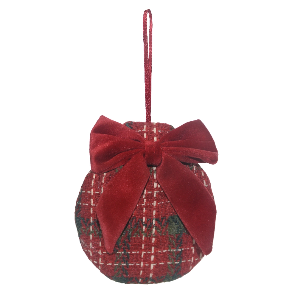 Bola Natal Laco Vermelho Verde 11cm 45099001 Dea