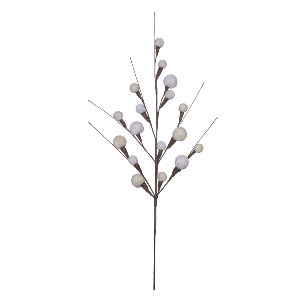 Pick Bolinha Aveludado Off White 63cm 45130001 Dea