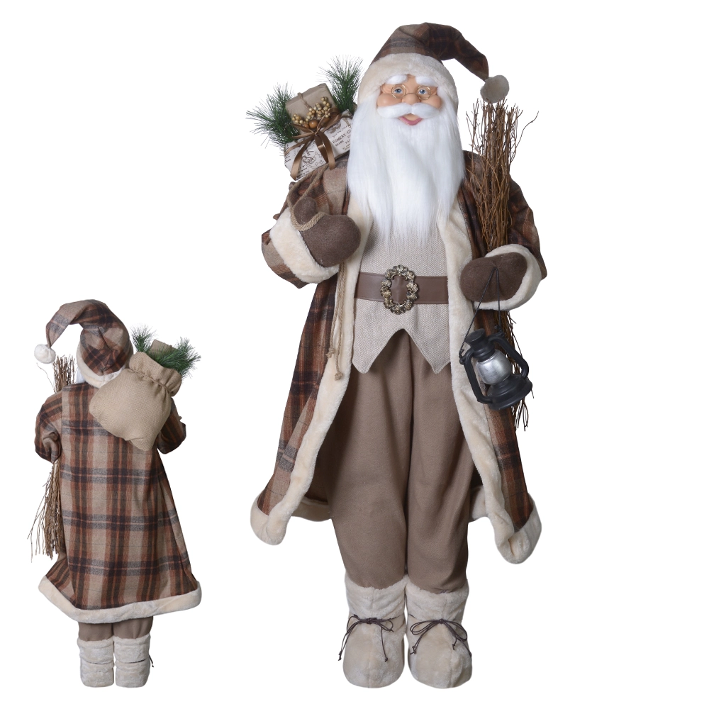 Papai Noel Pe Bege Marrom 1.2m 45216001 Dea