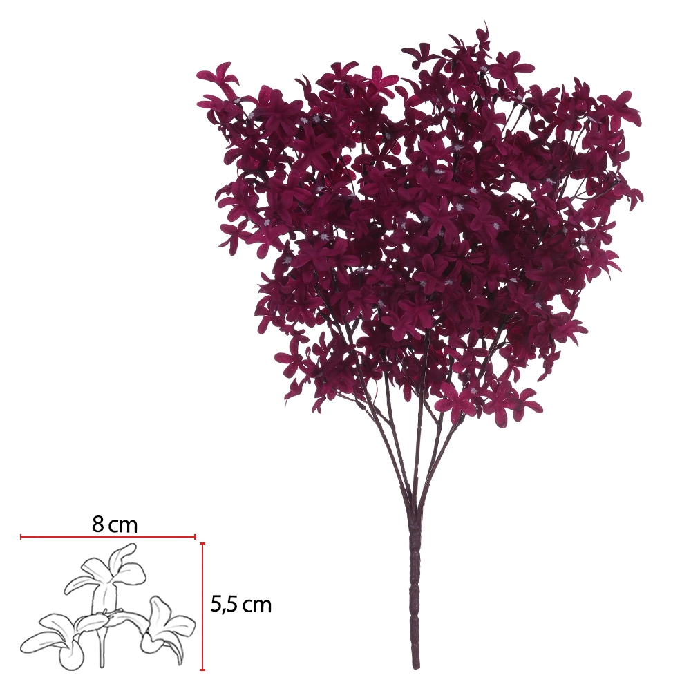 Buque Flor Fucsia Outono X150 52cm 43187008 Dea