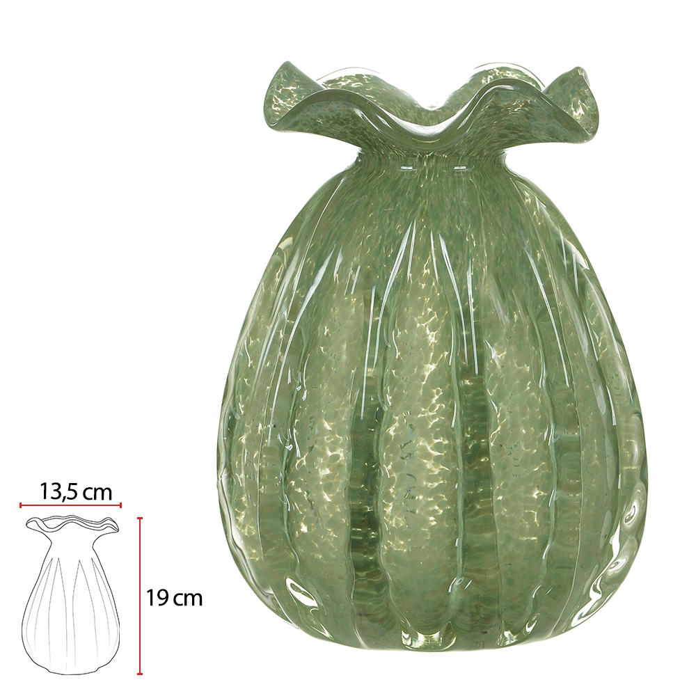 Vaso Vidro 19x13.5x10cm 75911007 Dea
