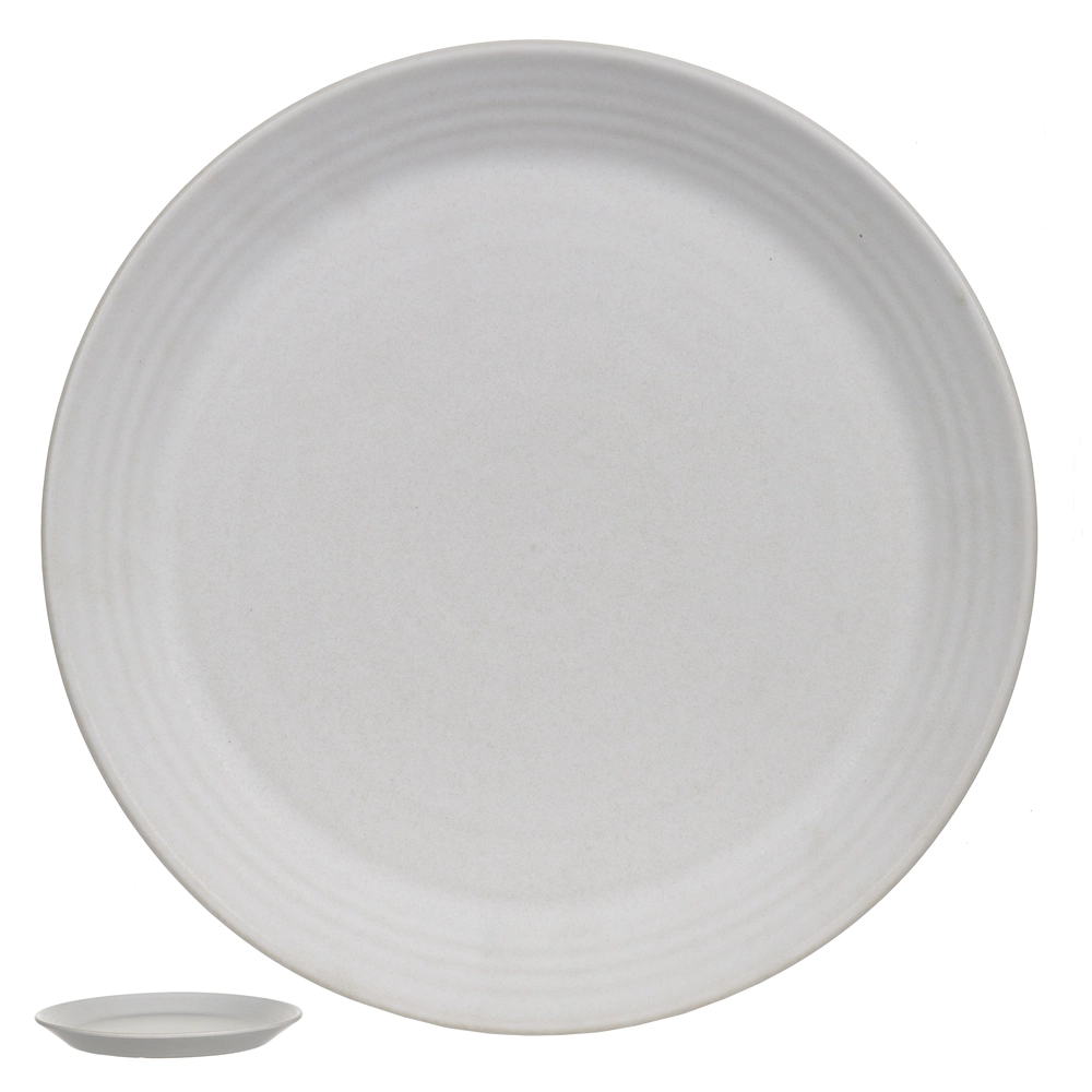 Prato Raso Ceramica 27d Stoneware Portugal Larkin Bco 78910003 Dea