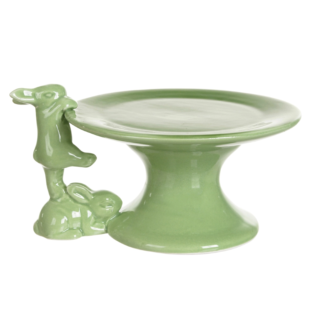 Bandeja Decorativa Coelho Pascoa Verde 17x14x9.2cm 45842003 Dea