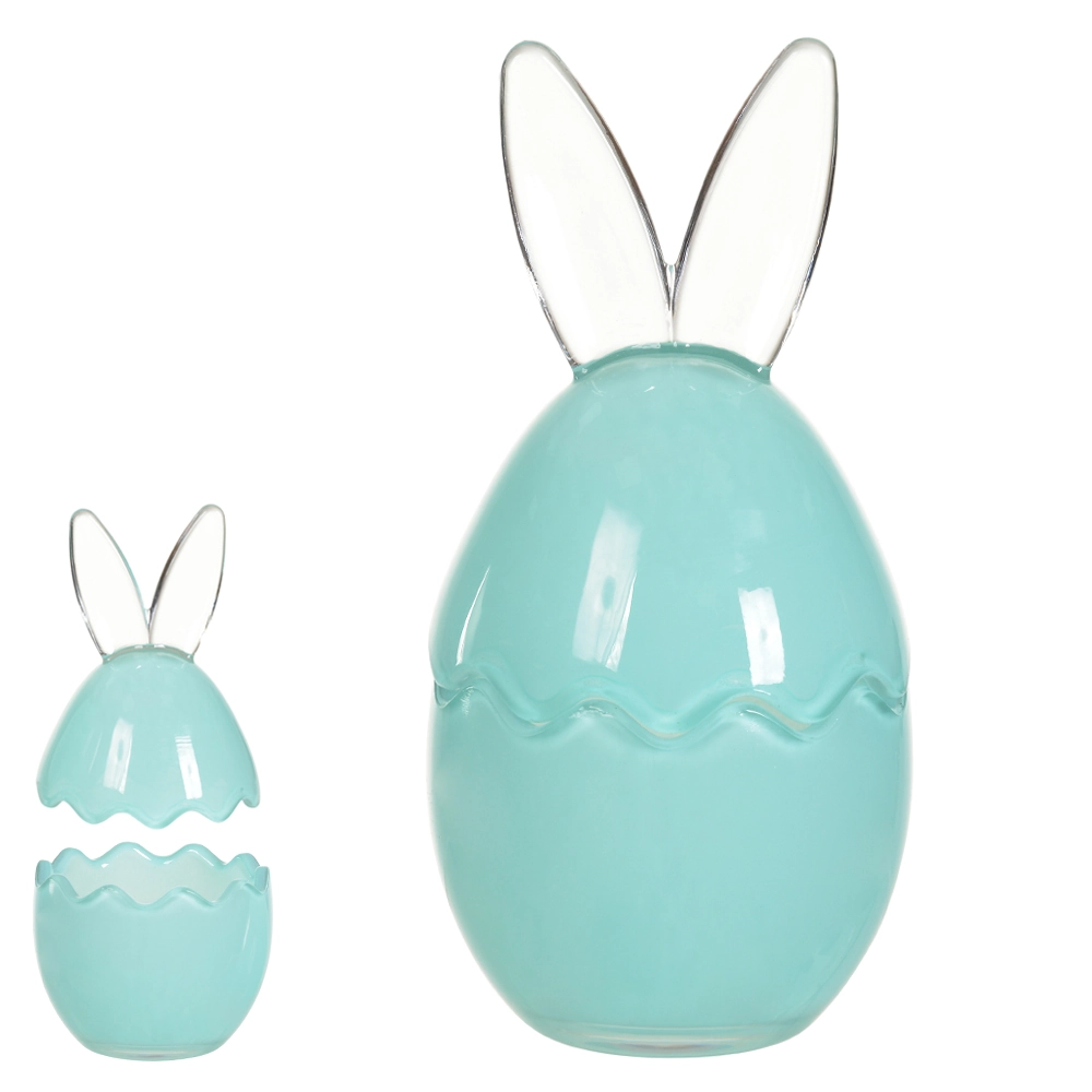 Pote Decorativo Vidro Azul 8.5x8.5x17cm 45957002 Dea