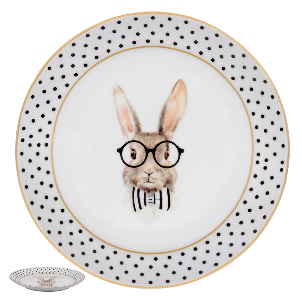 Coelho Pascoa Decorativo Preto Branco 19.05d 46081001 Dea