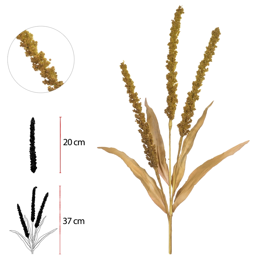 Capim Trigo Palha X3 46cm 46112001 Dea