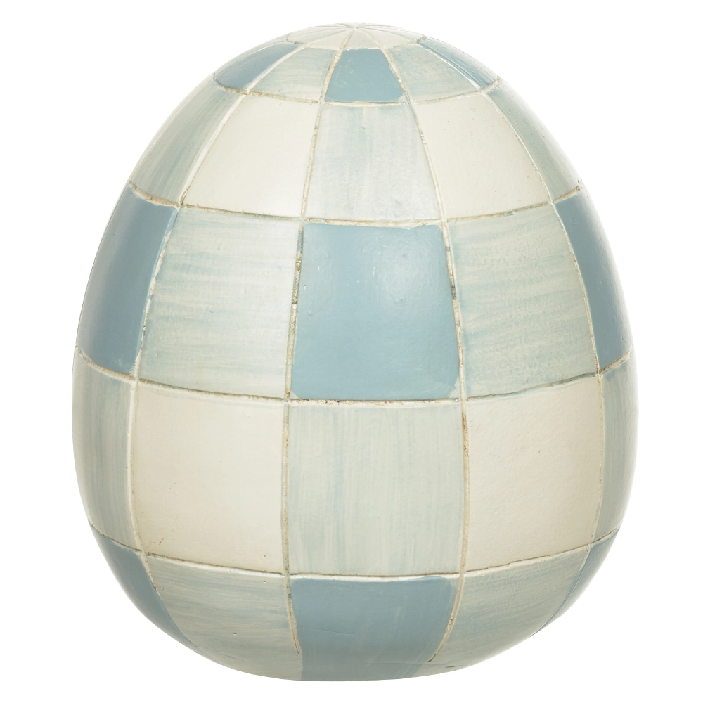 Ovo Decorativo Resina Azul 10.5x9.5cm 46143001 Dea