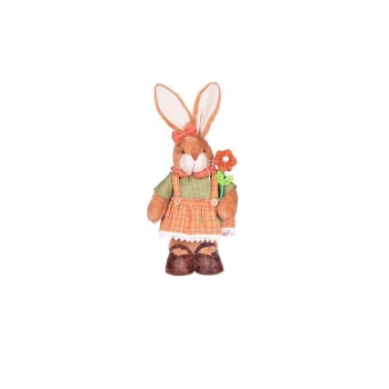 Boneco Pascoa Coelho Femema Em Pe 40cm Ver/lar Dea