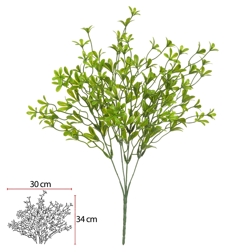 Folhagem Grass Plastico Verde X20 42cm 46216001 Flor Arte