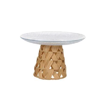 Suporte Decor C/vidro Bege 26cm